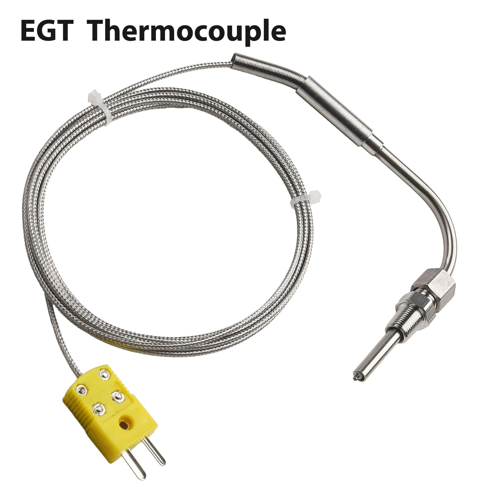 EGT K-Type Thermocouple,Exhaust Probe High Temperature Sensors 1/8" NPT Threads