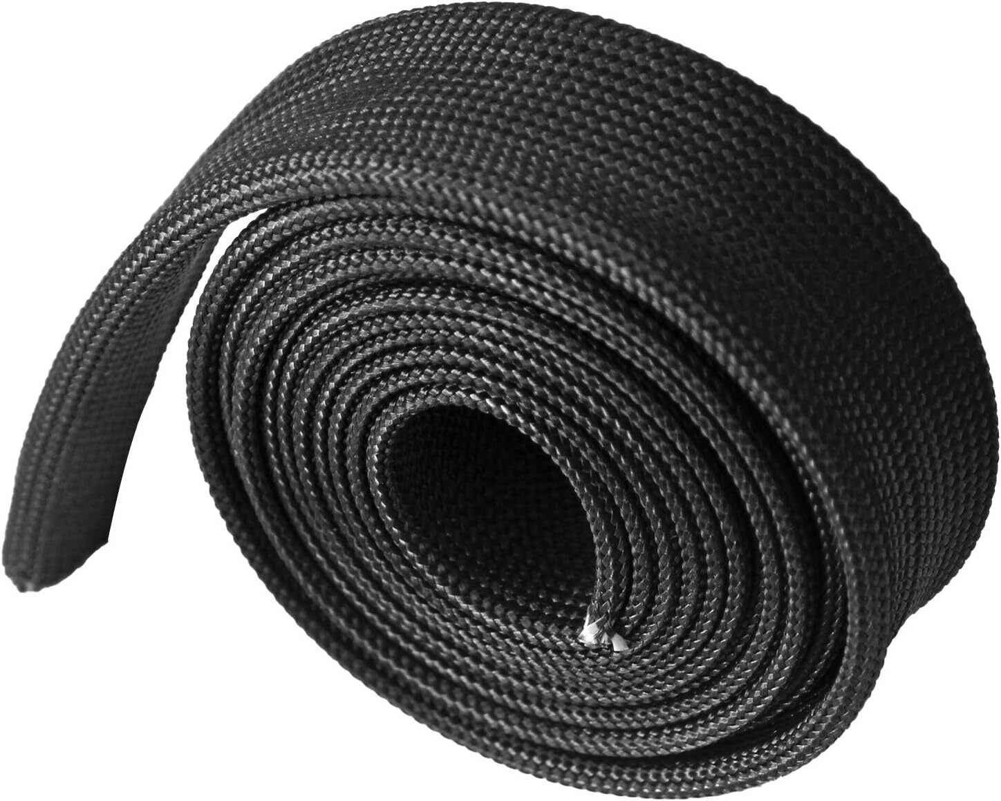 Heat Hose Fiberglass Wrap Shield Sleeve Adjustable 10FT-15MM(5/8"）Wire Fuel Line