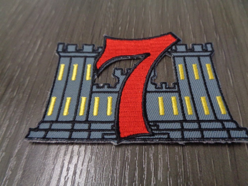US MARINE 7TH ENGINEER BRIGADE PATCH USMC LARGE 3.5 INCH