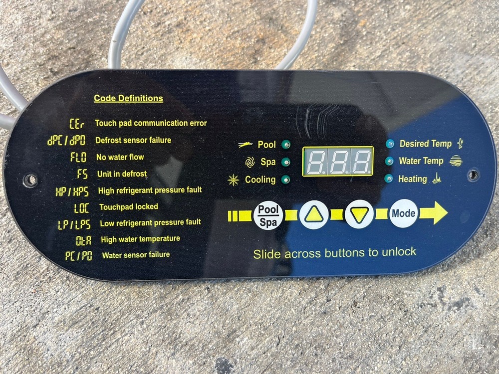 AQUACAL ECS0276 Digital Display Control Panel (4 Button) HP7