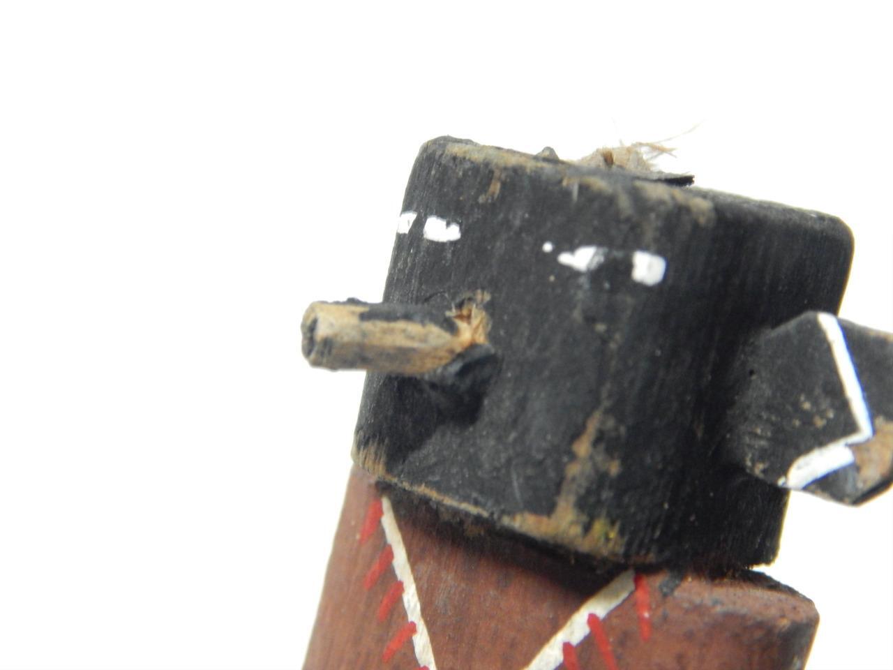 OLD 3 1/8" VINTAGE HOPI PUEBLO INDIAN ROUTE 66 YEI DSGN / KACHINA