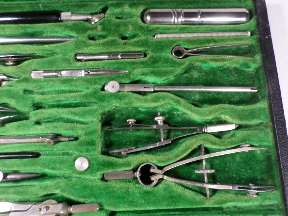 Vintage German Dietzgen Drafting Sets INCOMPLETE
