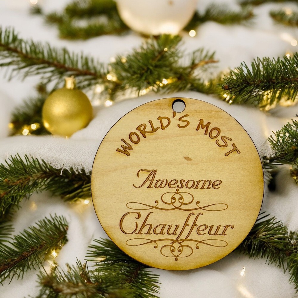 Worlds most Awesome Chauffeur - Ornament