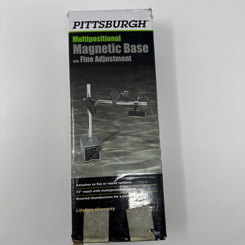 Pittsburgh Multipositional Magnetic Base w/Fine Adjustment Model 5645