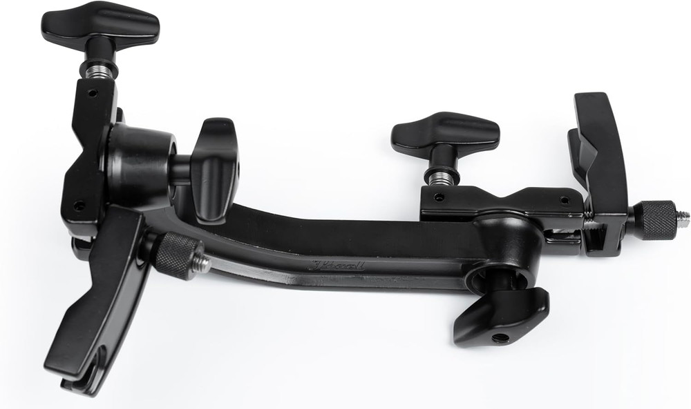 Long Two Position Twin Revolving Adapter, Black