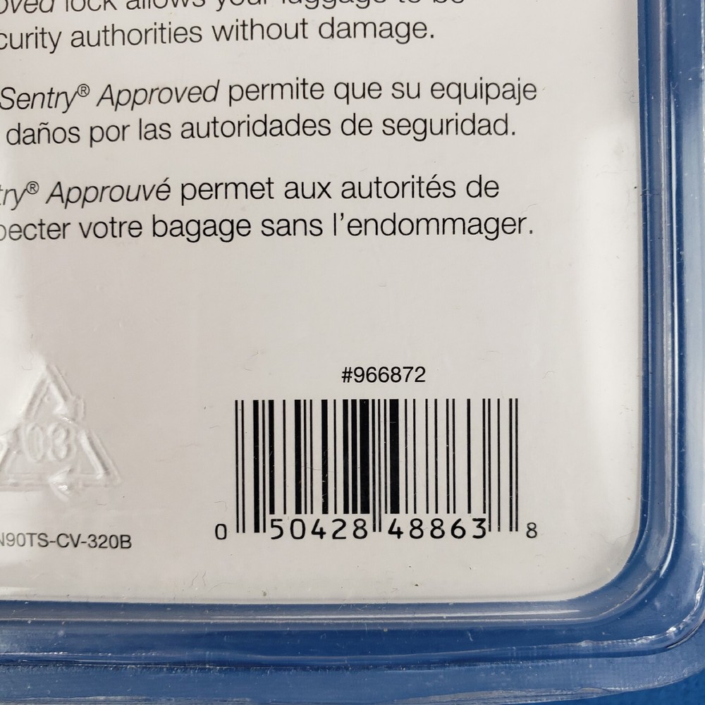 CVS TSA INSPECTION STATUS COMBINATION LOCK, Black Sealed