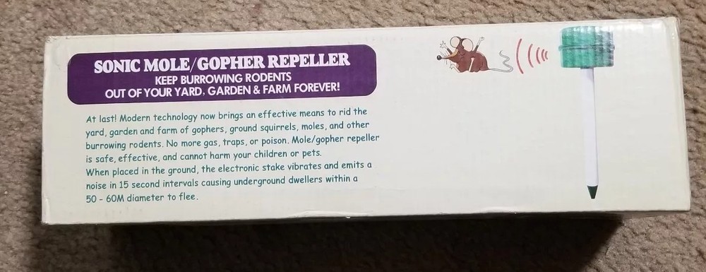 Jobar's Underground Sonic Mole/Gopher Repeller