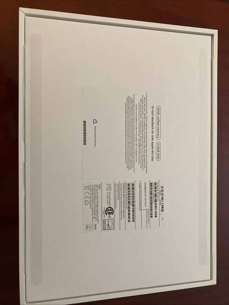 Apple MacBook Air 13-inch EMPTY BOX ONLY