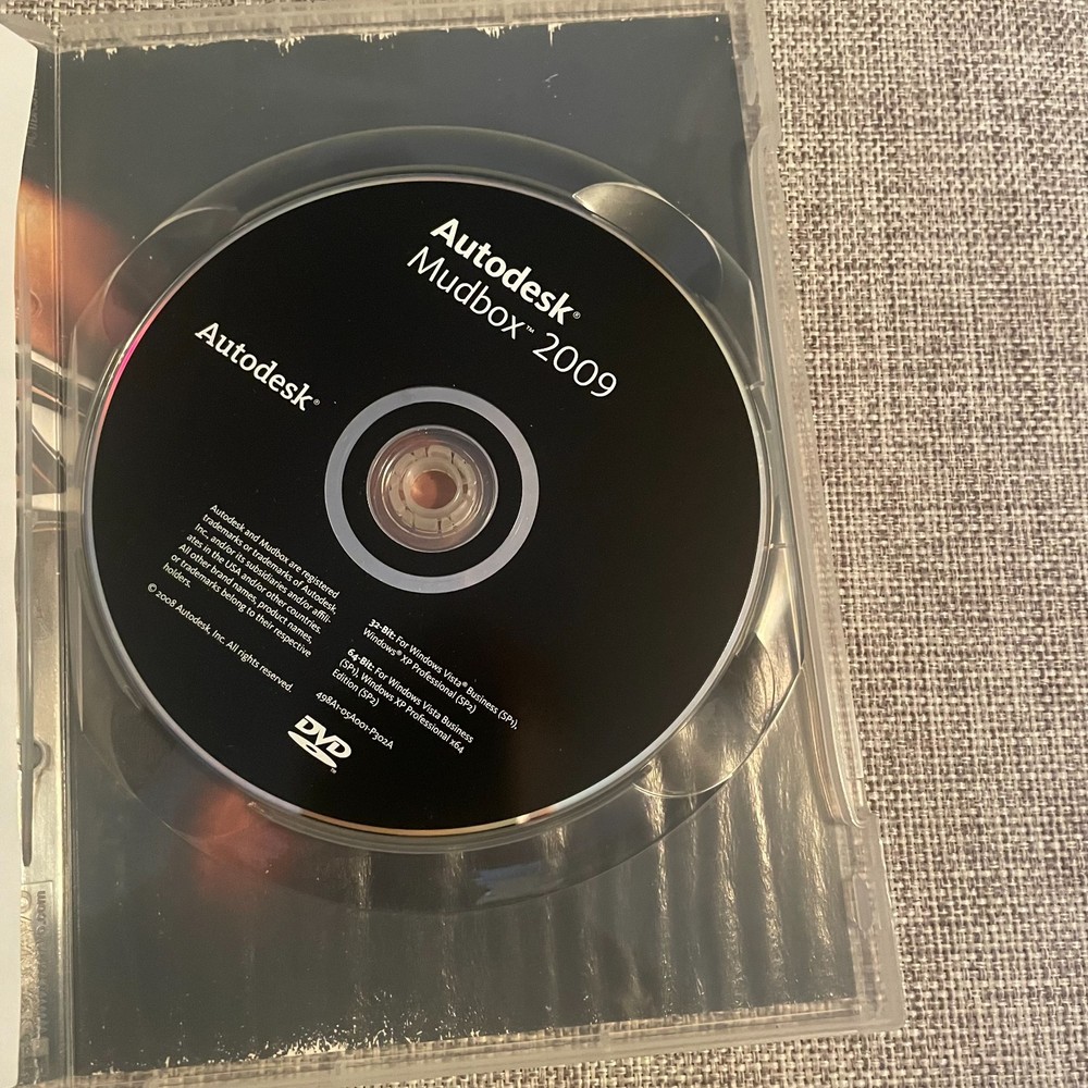 Autodesk Mudbox Student Version 2009 English DVD With Serial Number & Key