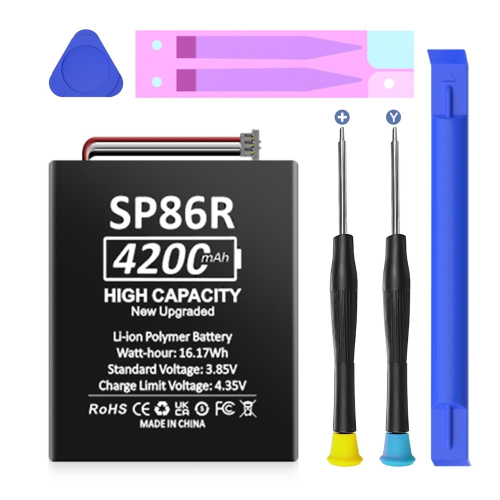 High Capacity 4200mAh PS Vita 2000 Battery Replacement + Disassembly Tool Kit