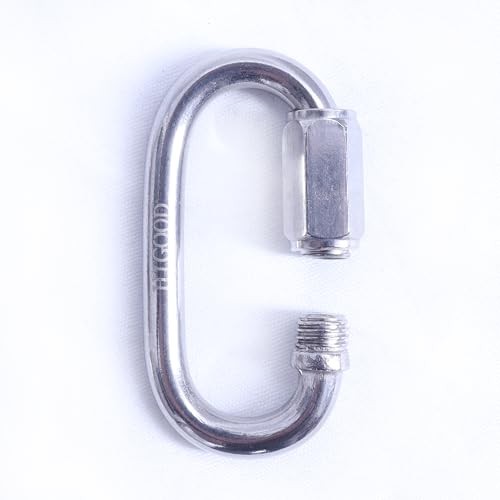 2.3 Inch 304 Stainless Steel Carabiner and Stainless Steel Chain Quick 2.3inch
