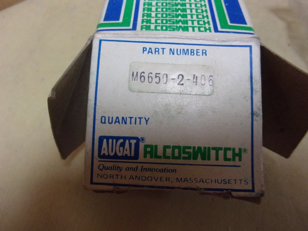 Augat Alco Switch M6650-2-406 Selector Switch , new