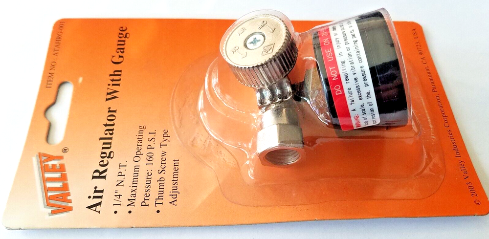 Pneumatic Air Control Compressor Pressure Gauge Regulating Regulator Valve VALEY