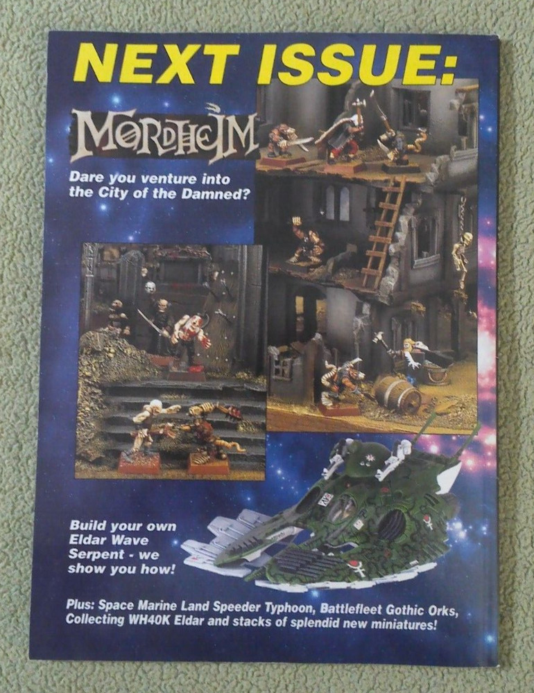 🎇 Warhammer WHITE DWARF Magazine Issue 237, October 1999, Old World + 40K 👌