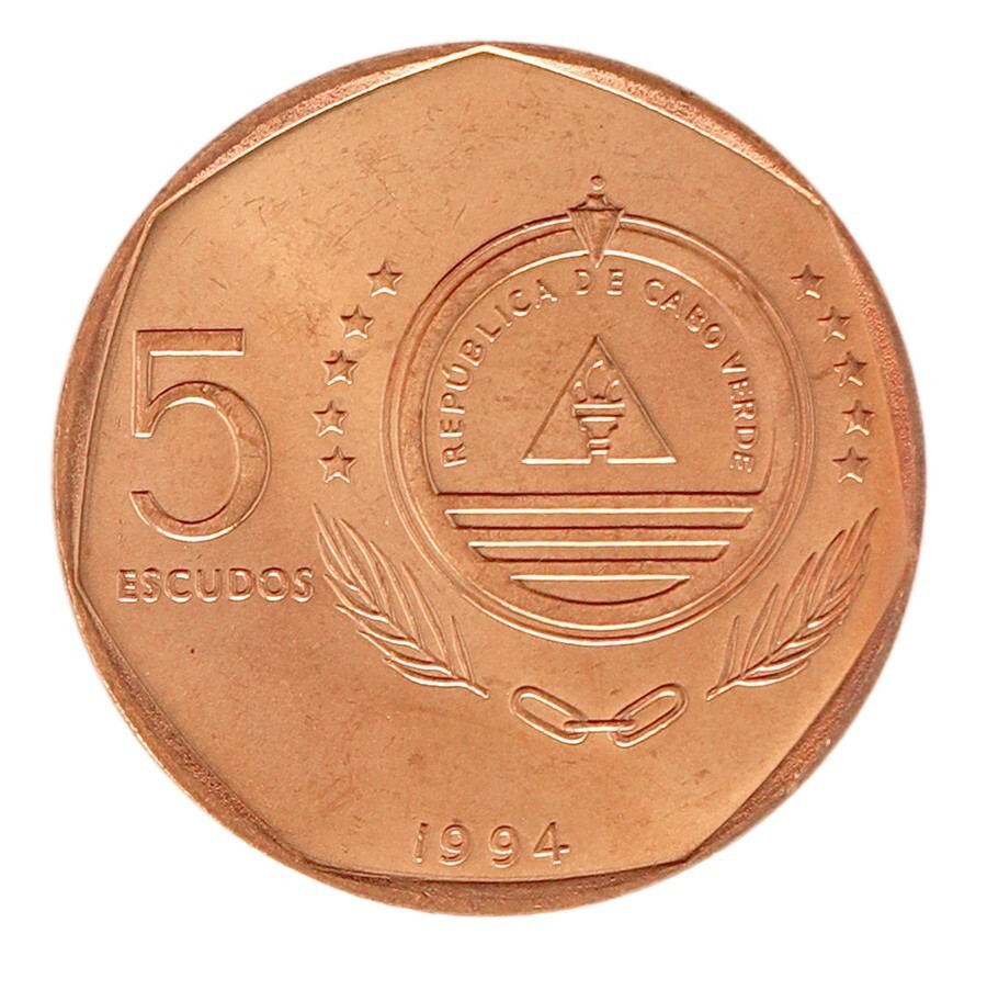Cape Verde 5 Escudos, 1994, KM #36, Mint, Commemorative