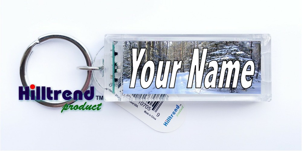 Your Name Message Solar Power Blinking Key Chain Ring Keychain No need battery