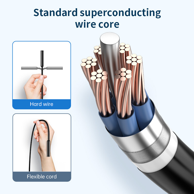 9.9FT 8LED Borescope Endoscope Snake Inspection Scope Camera for iPhone Android