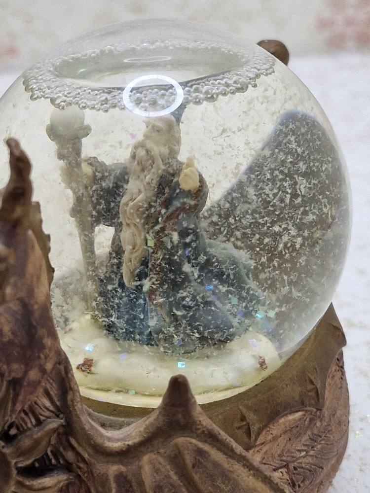 Wizard Riding a Dragon Boat SnowGlobe, Fantasy
