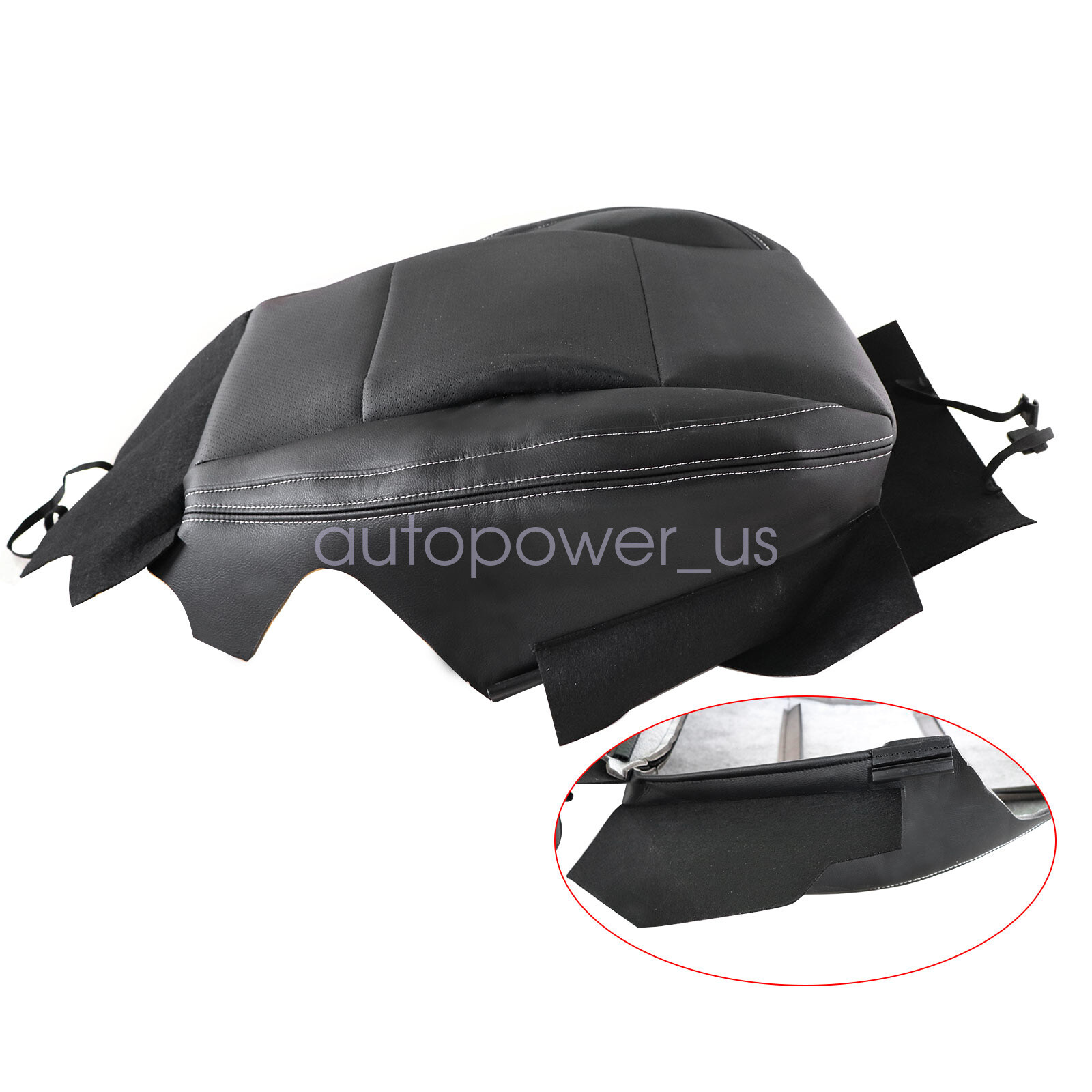 Perforated For 2015-2017 Subaru Outback Driver Leather Bottom Seat Cover Black