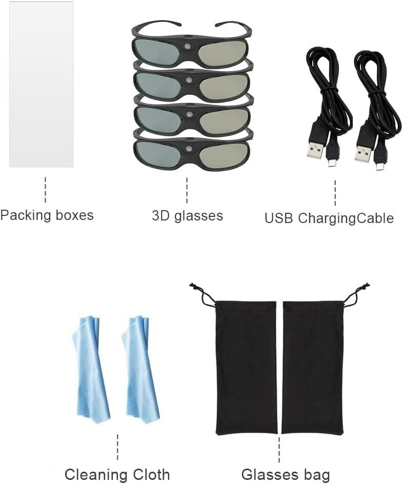 Lightweight 3D Glasses for DLP-Link Projectors