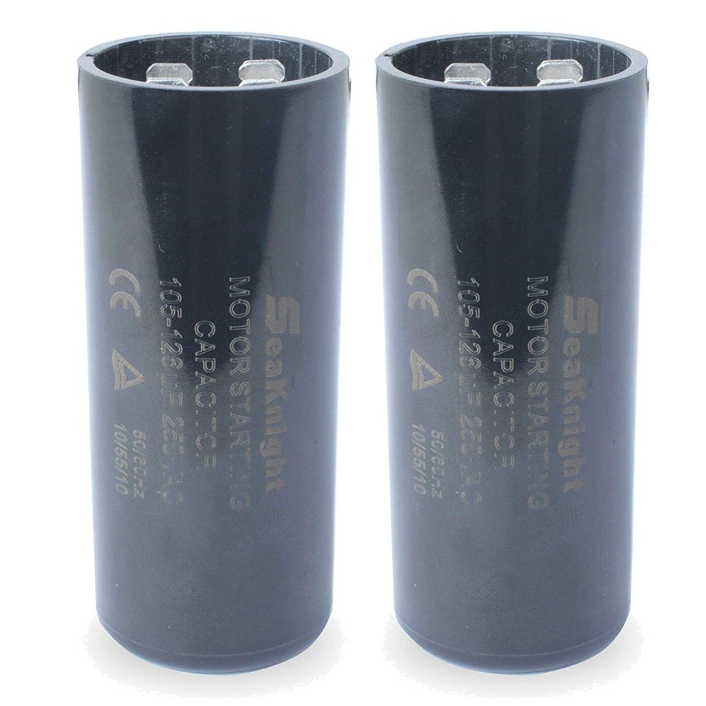 MFD 220-250VAC Well Pump Motor Start Capacitor - Compatible & Effective 2-Pack