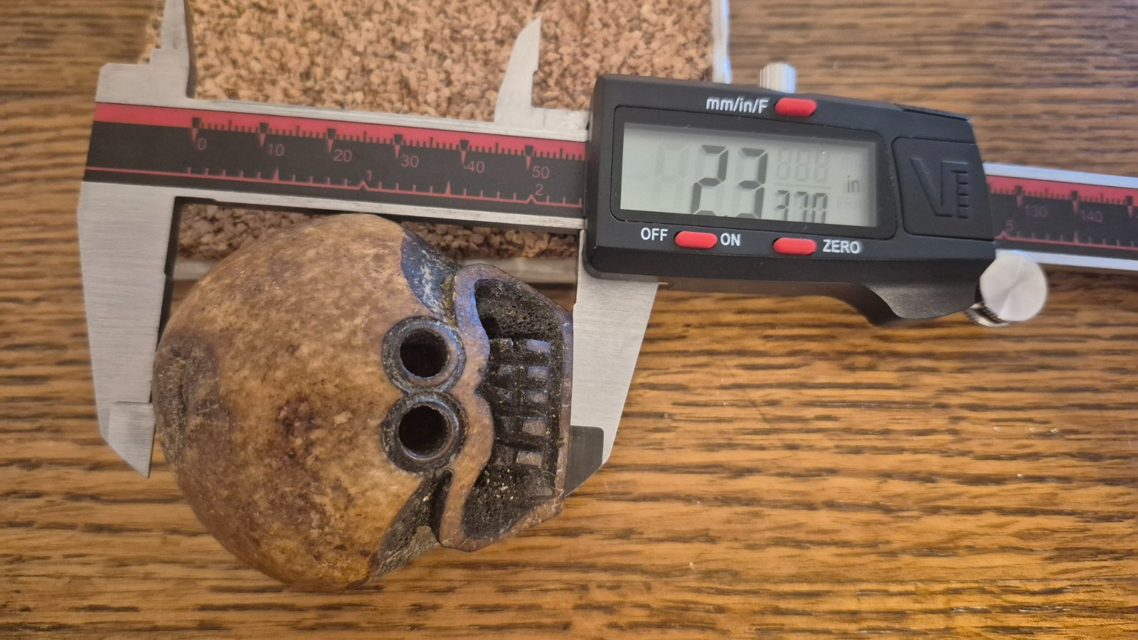 Rare Large Tibetan Kapala Citipati Bead - Relic