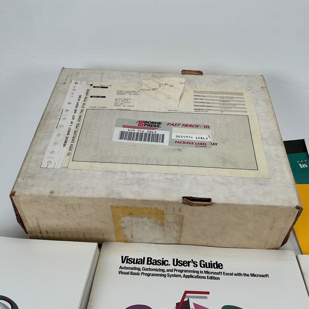 Microsoft Excel Software Kit 5.25” Disks Version 5.0 1993 for Windows on IBM PC