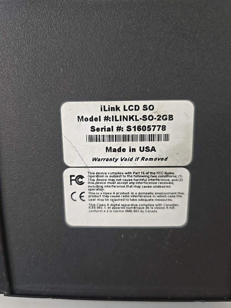 iLink Lcd SO , Model#ILINK-SO-2GB