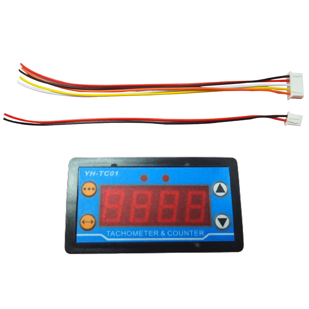 DC 9-24V 4-digit 0.56" Digital Tachometer Sensor Motor Tachometer Meter