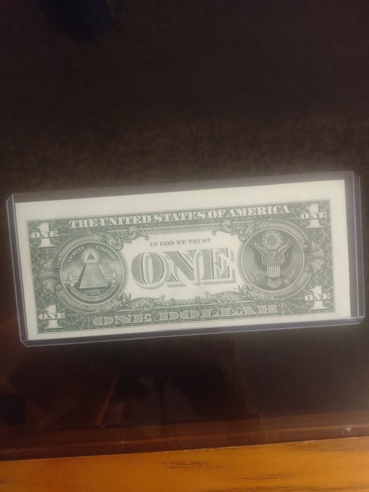 2017 $1 Dollar Bill FRN MISALIGNED/MISCUT NOTE