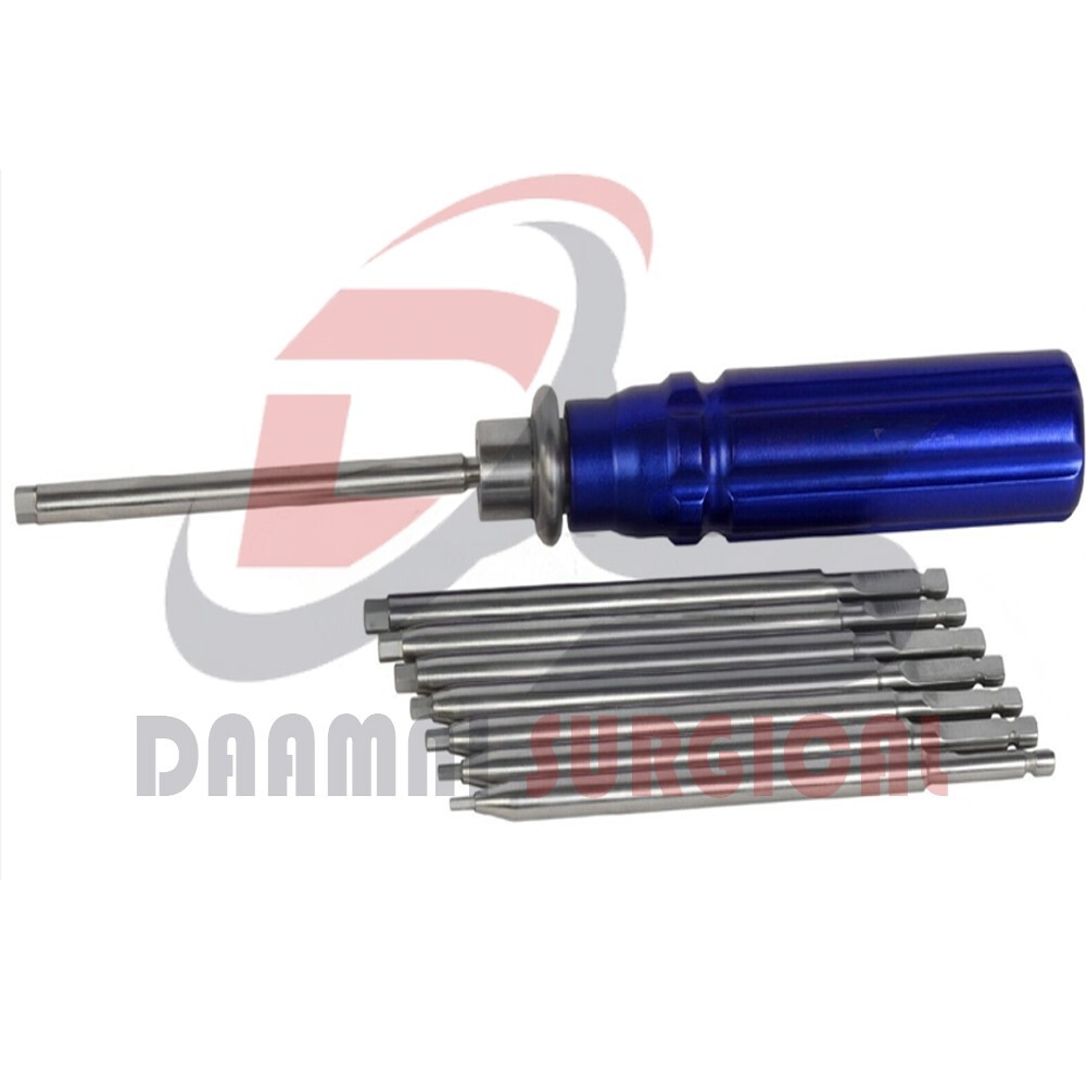 Orthopedic Bone Screwdriver Quick Coupling Handle Full Set Veterinary Instrument
