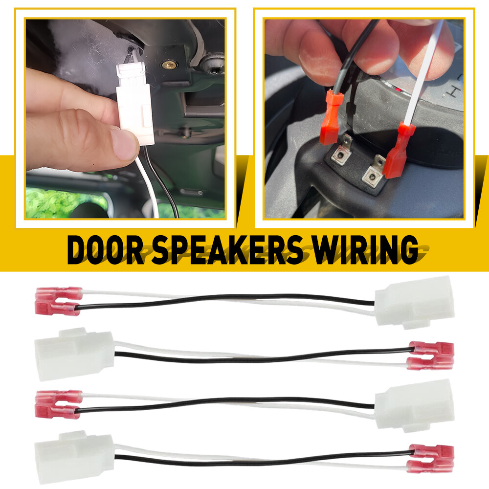 4X Car Door Speaker Wire Harness Connector Adapter for Jeep Dodge Chrysler EOA