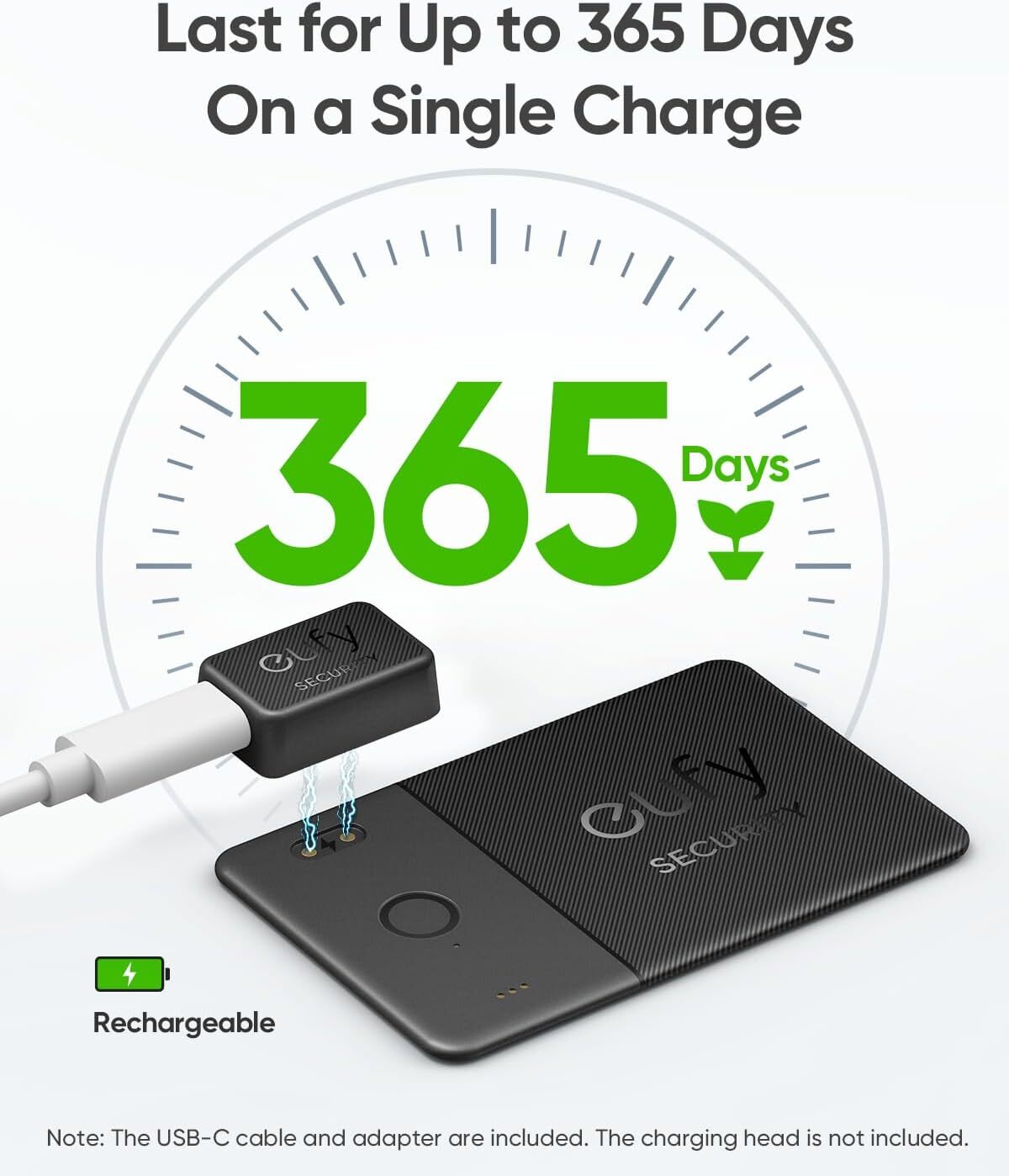 eufy SmartTrack Card E30 Bluetooth Tracker Rechargeable Work with Apple Find My