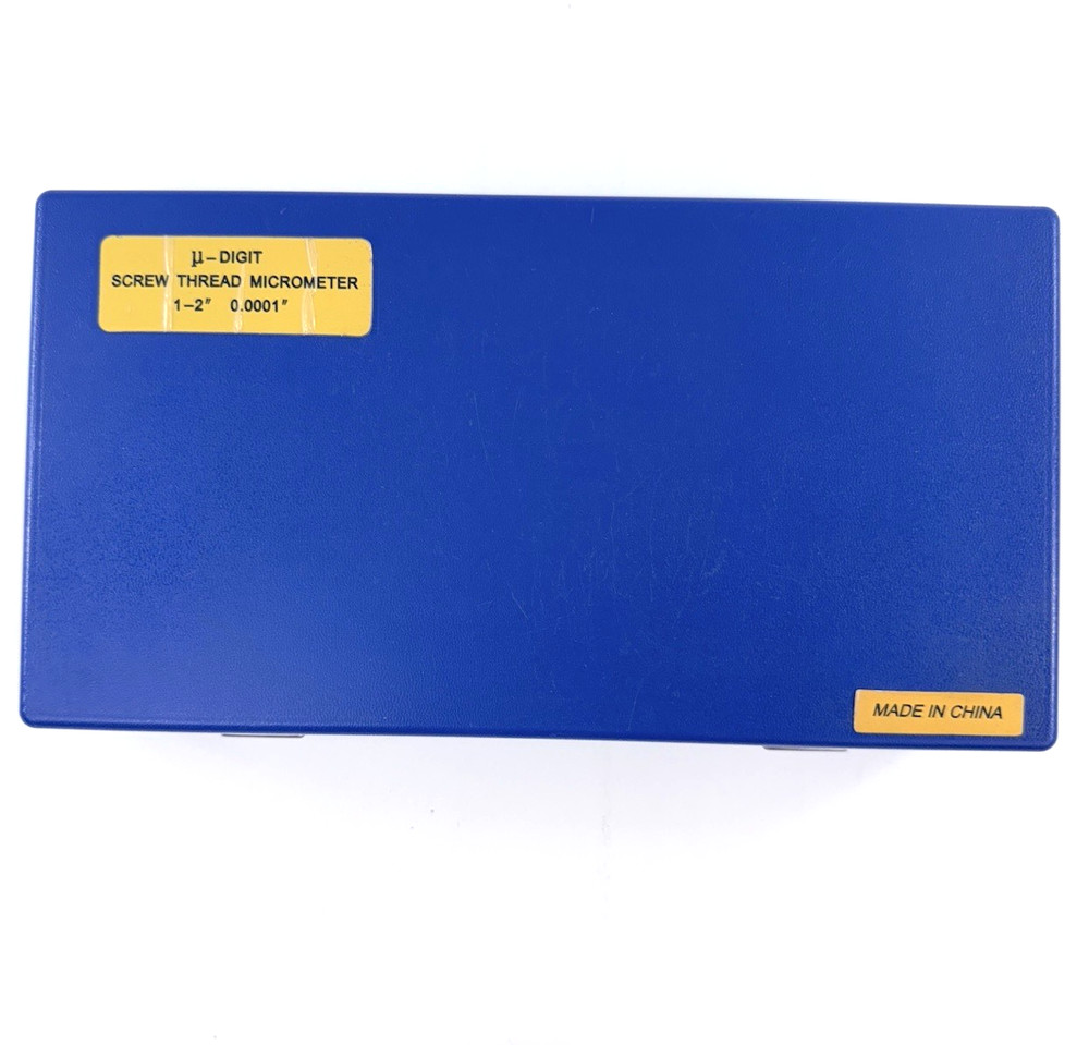 Fowler 1-2" 0.0001" 52-219-092-0 Screw Thread Micrometer