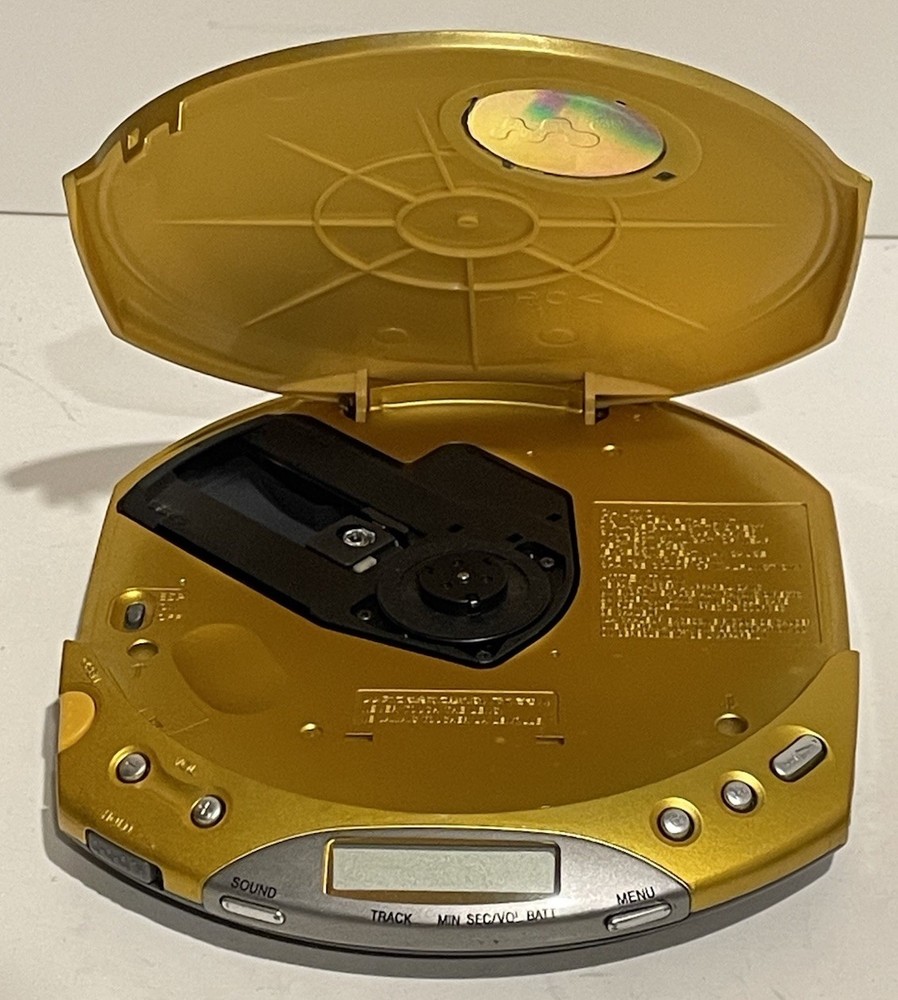 Sony Walkman D-E350 Gold, ESP Max Portable CD Player Tested Works *READ*