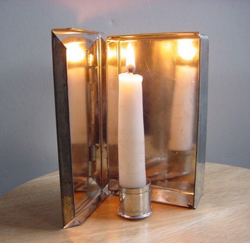 Folding Tin Candle Box