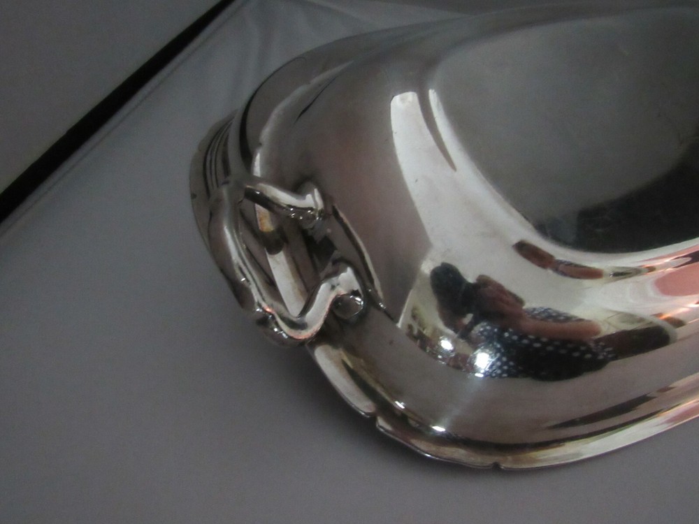 Reed and Barton Silver Plate Covered Dish – Monogrammed “B”