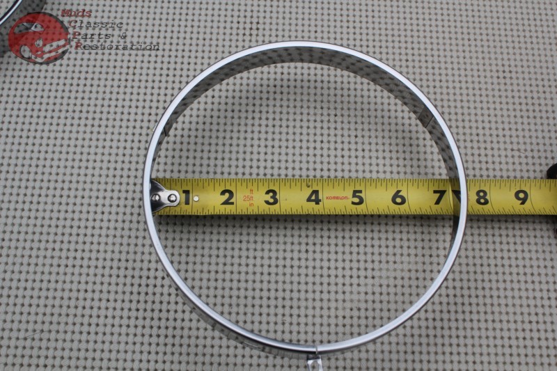 7" Headlight Headlamp Bulb Retaining Retainer Trim Ring Set GM Chevy Oldsmobile