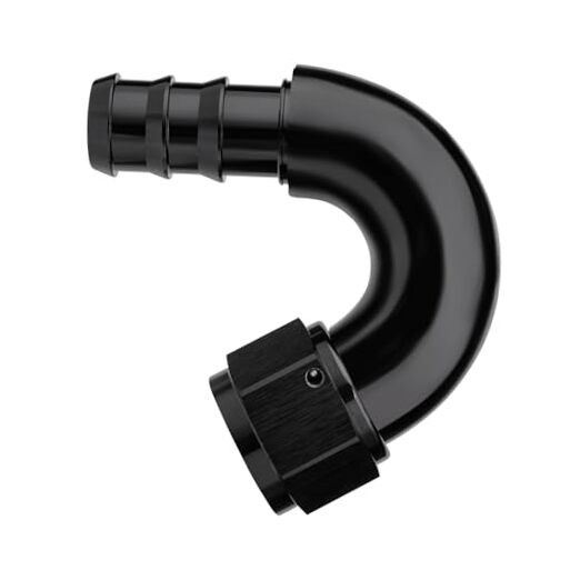 Push Lock Fitting One Piece Full Flow Hose End 12AN 150 Degree