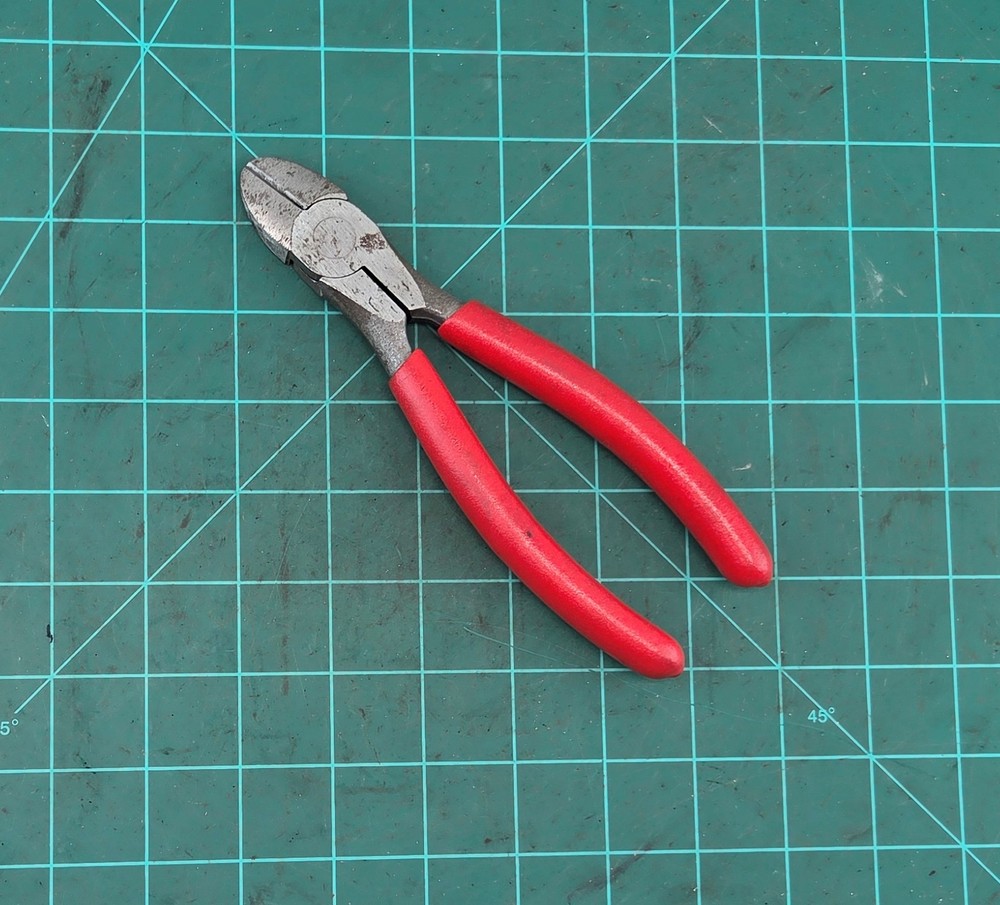 Snap On Tools 87BCP Diagonal Wire Cutter Dikes Side Cutters Pliers RED