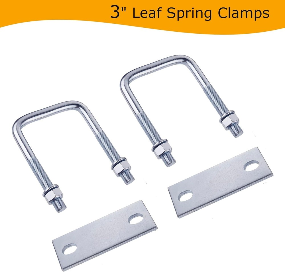 4 pack Leaf Spring Clamp Kit with 3" Leaf Spring Clamps for Truck,Locks Leaf ...