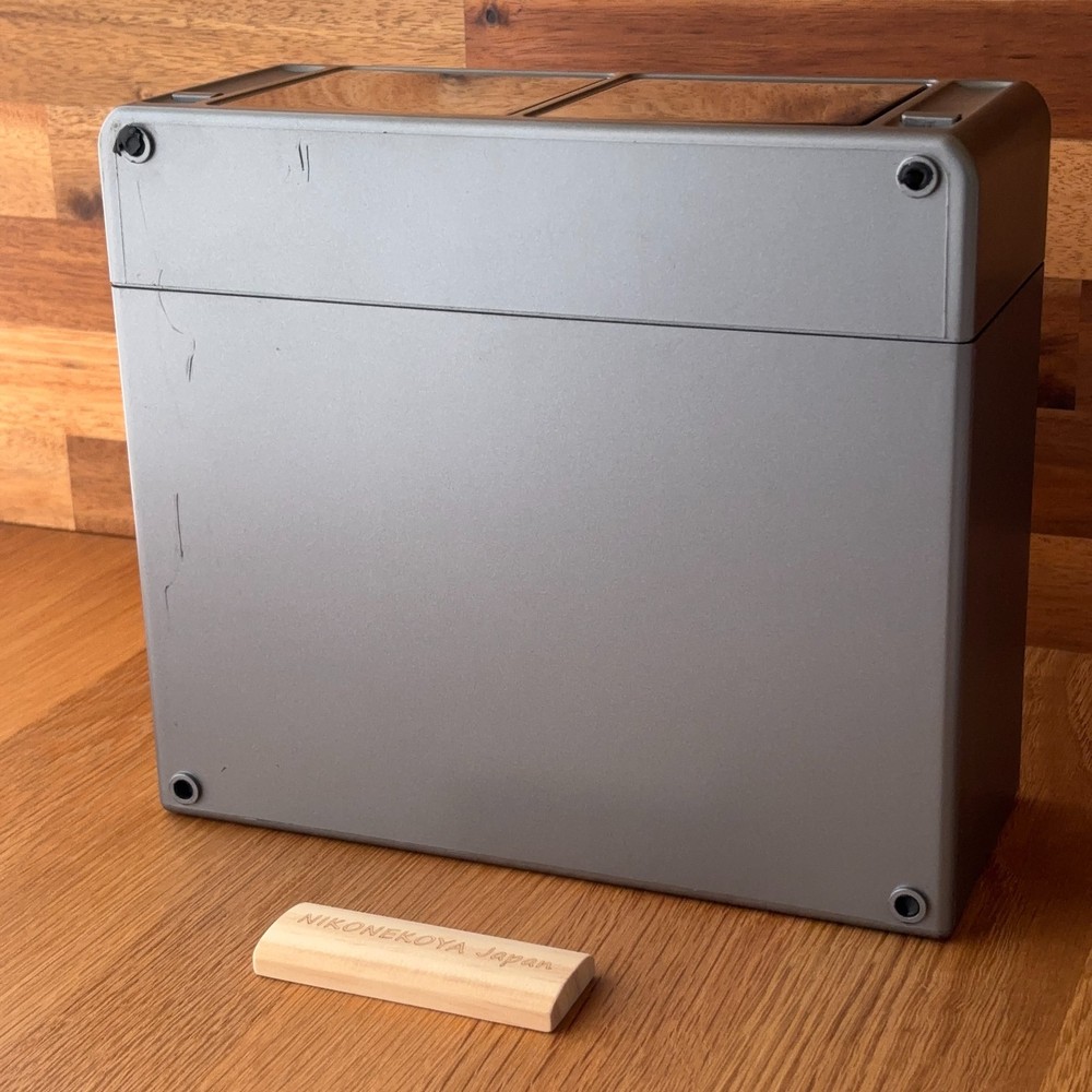 TEAC Stackable Telescoping MiniDisc Storage Unit Case Holds 32 MDs Gray #47