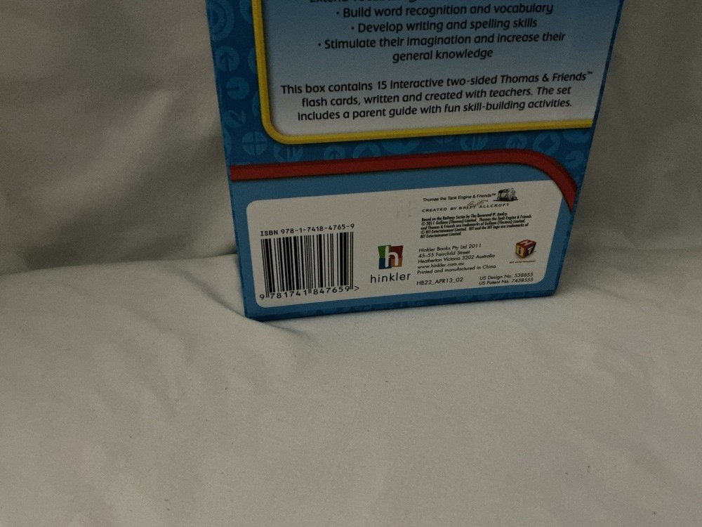 Thomas & Friends Words Slide & Learn Interactive Cards-two sided Flash Cards