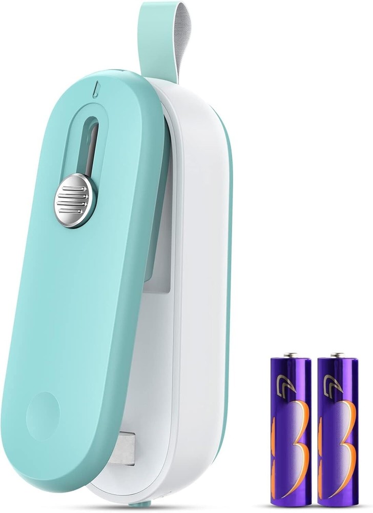 Battery-Powered Mini Sealer & Cutter - No Preheating Needed for Freshness