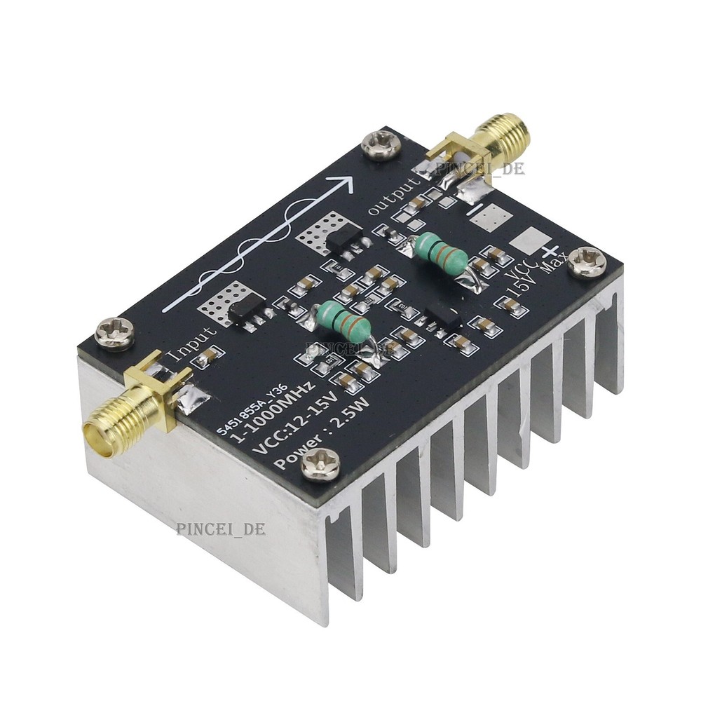 1-1000MHz 2.5W RF Power Amplifier HF FM Frequency Modulation Power Amp Module
