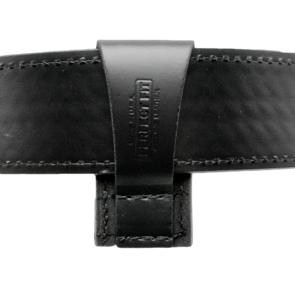 Basketweave Leather Flashlight Holder Open Top Bottom Compact Stinger Holster