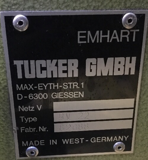 TUCKER BOLT FEEDER // BV 22