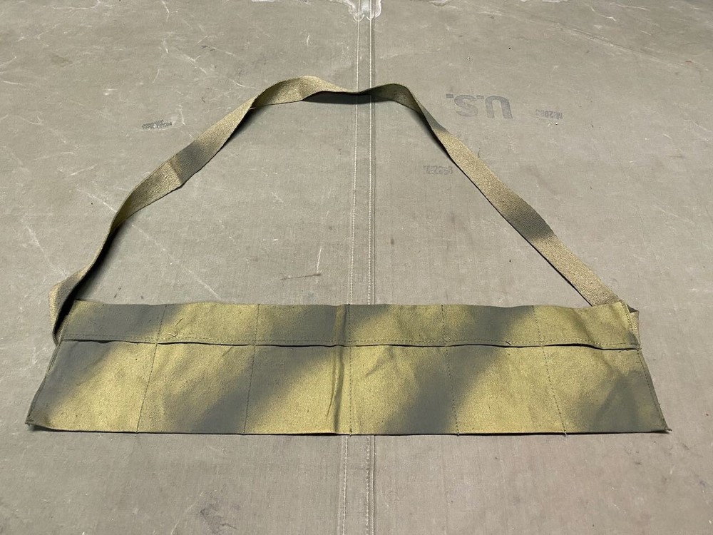 WWII US AIRBORNE PARATROOPER PATHFINDER M1 GARAND RIFLE CAMO PAINTED BANDOLEER