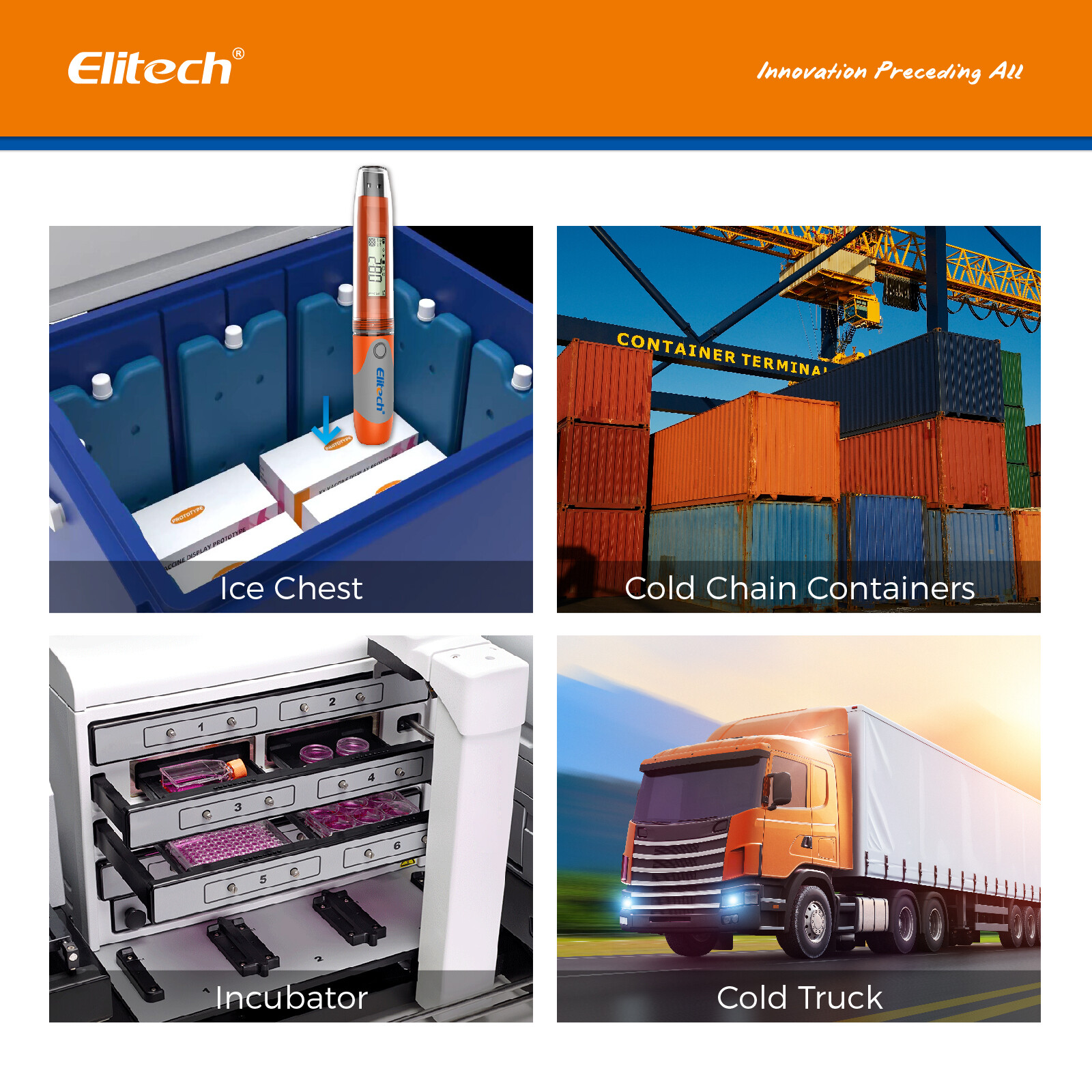 Elitech RC-51 Temperature Data Logger Recorder 32000 Points USB PDF Reports Auto