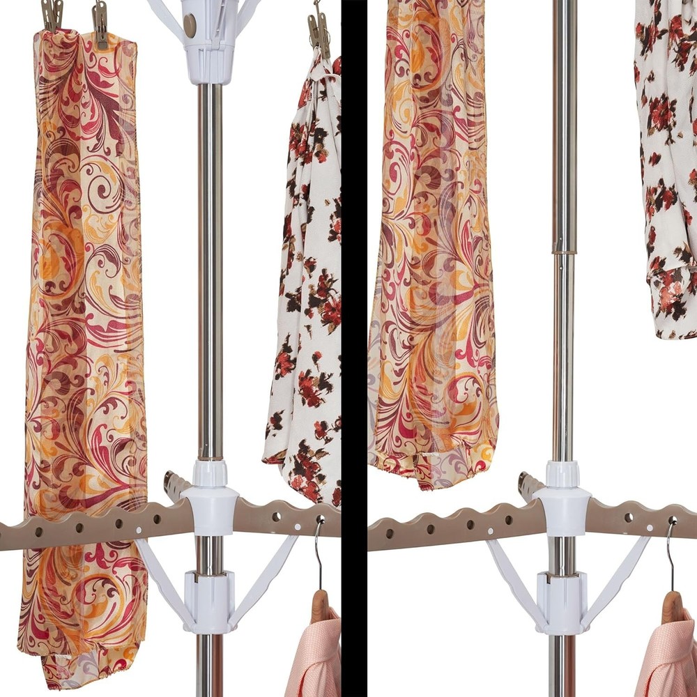 Adjustable Tripod Clothes Dryer Rack, Space-Saving Garment Hanging Solution